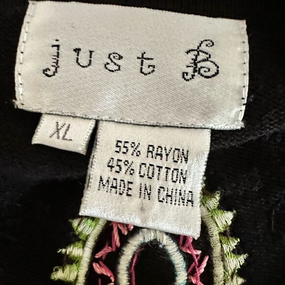 EUC - Just B Women’s Paisley Button Up Cardigan Sweater - Size XL - Picture 4 of 10